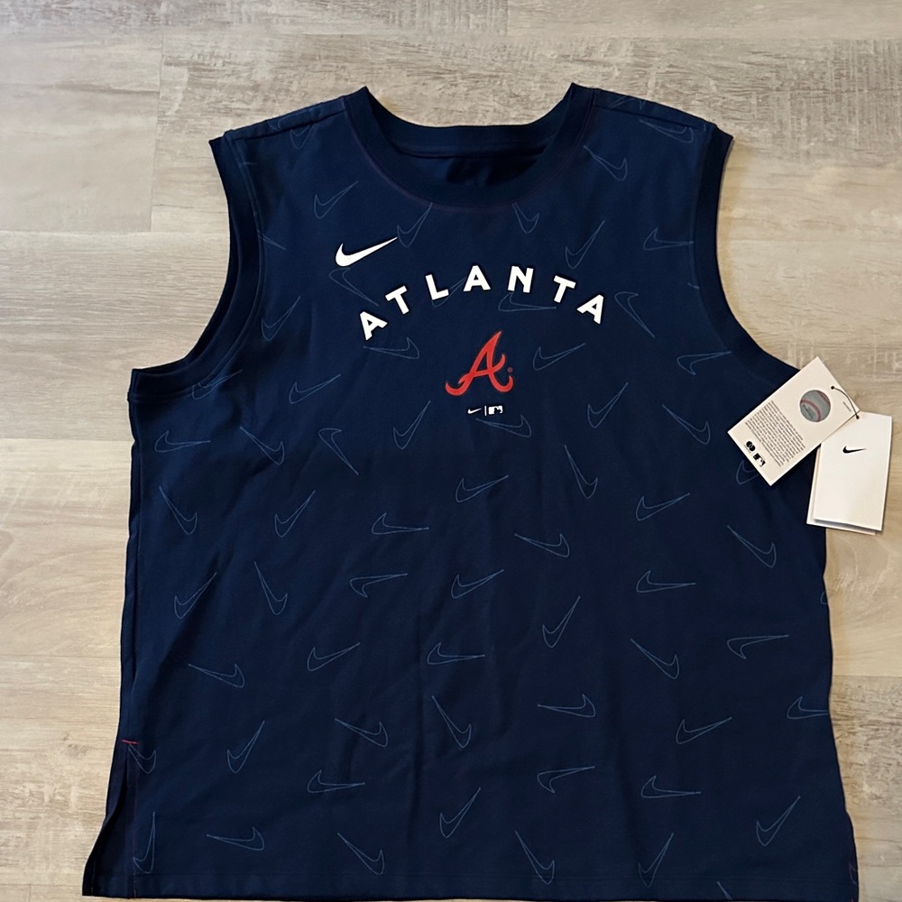 NWT Braves Nike Sleeveless Womens Shirt